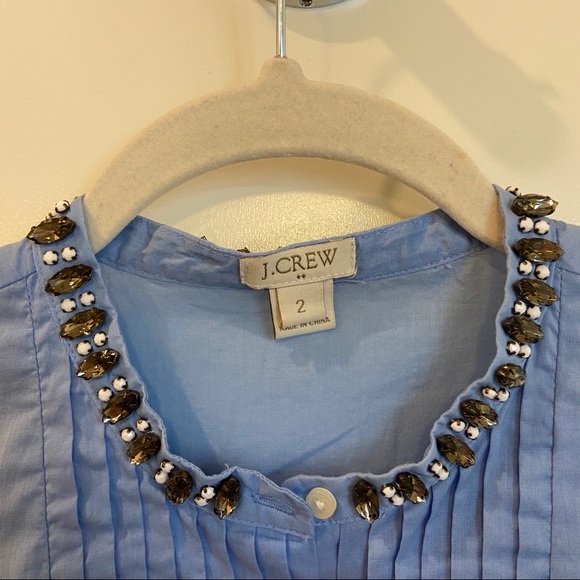 Jcrew jeweled neck blouse - Picture 2 of 4